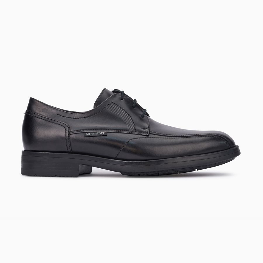 Mephisto SAVERIO Bőr Férfi Oxford Cipő - Fekete, HU-45262